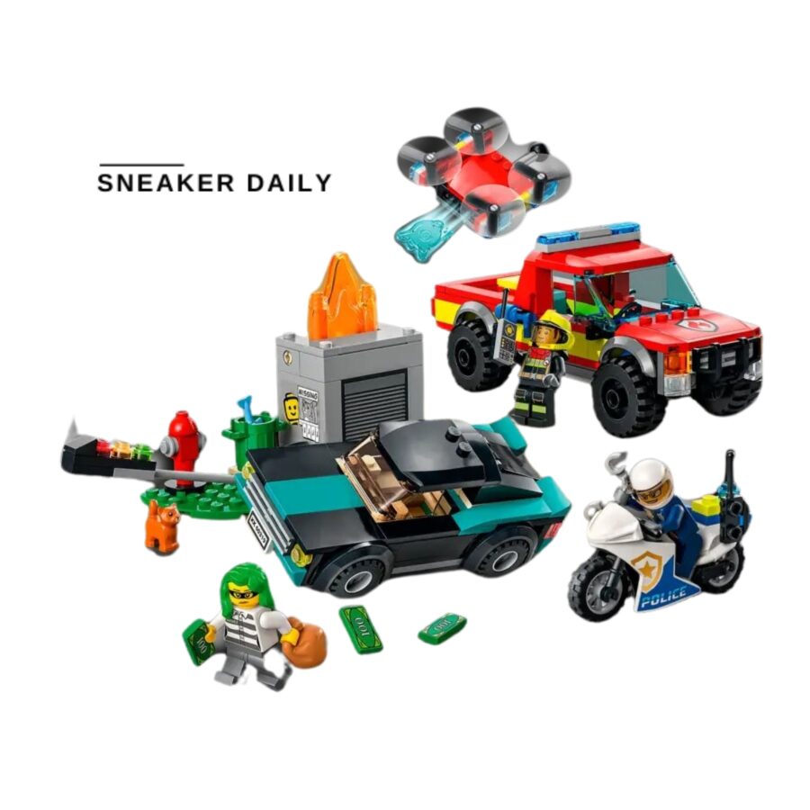 lego fire rescue & police chase 60319