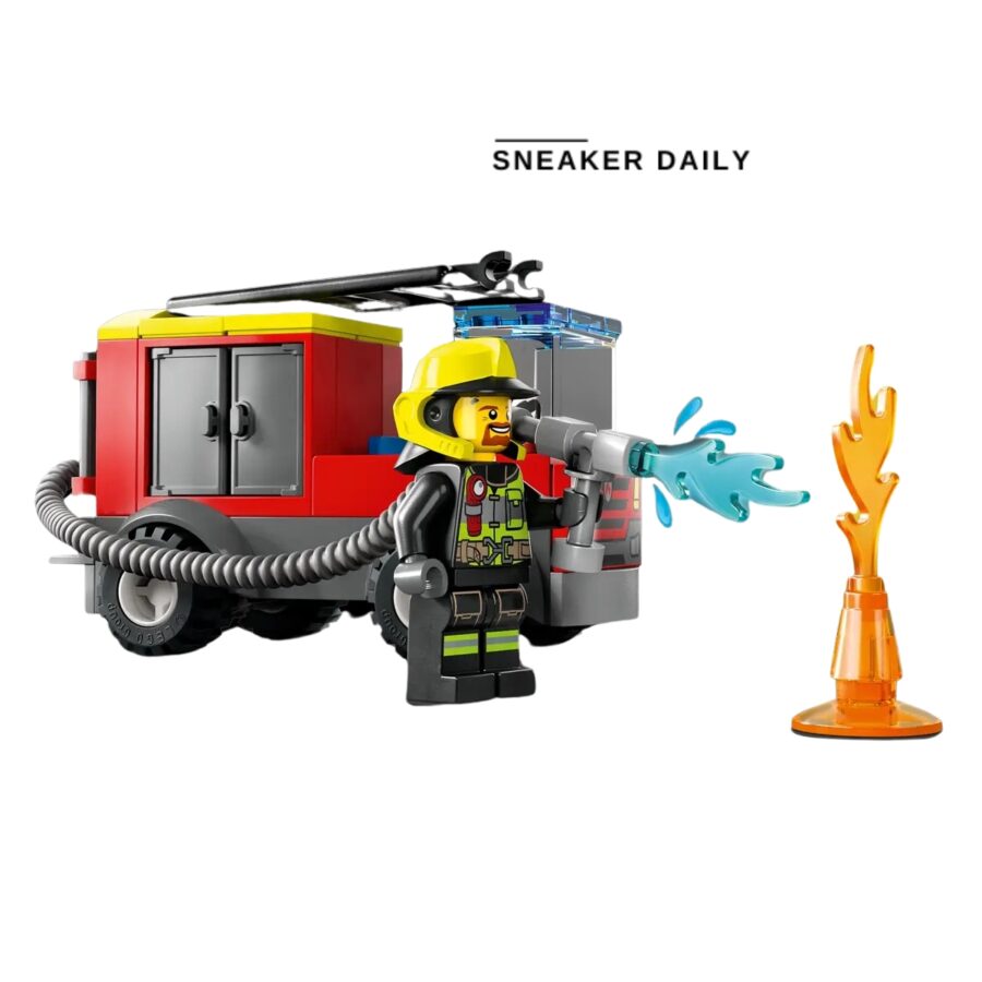 lego fire station and fire truck 60375
