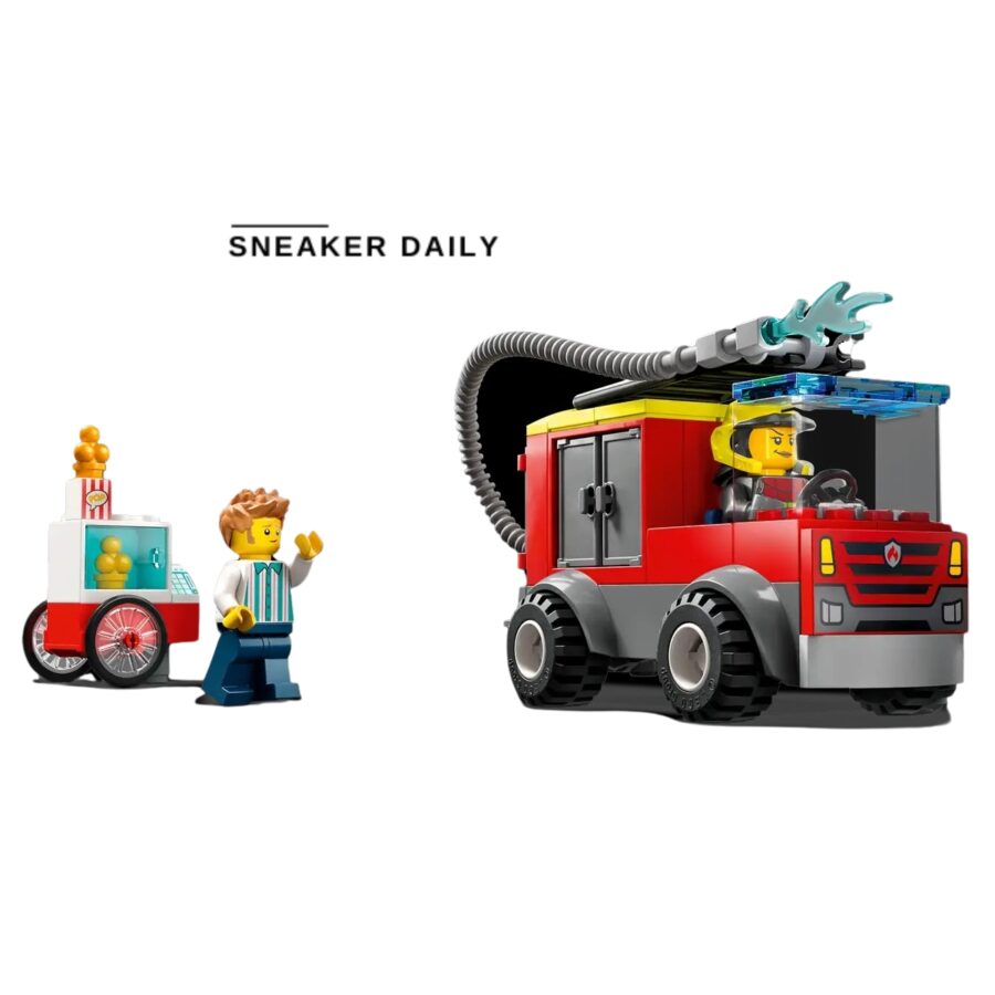 lego fire station and fire truck 60375