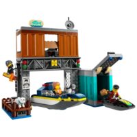 lego police speedboat and crooks' hideout 60417