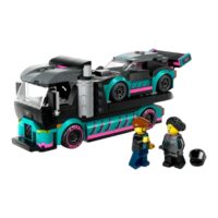 lego race car and car carrier truck 60406