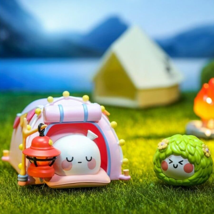 mô hình đồ chơi pop mart bobo & coco đi cắm trại 6941448664888