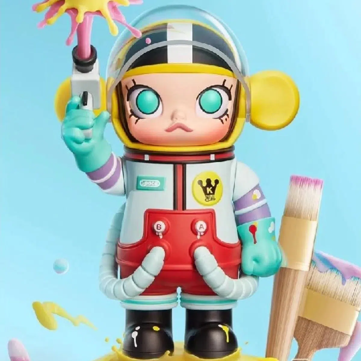 Mô Hình Đồ Chơi POP MART Mega Collection 100% Space Molly Series 1 6941448674887