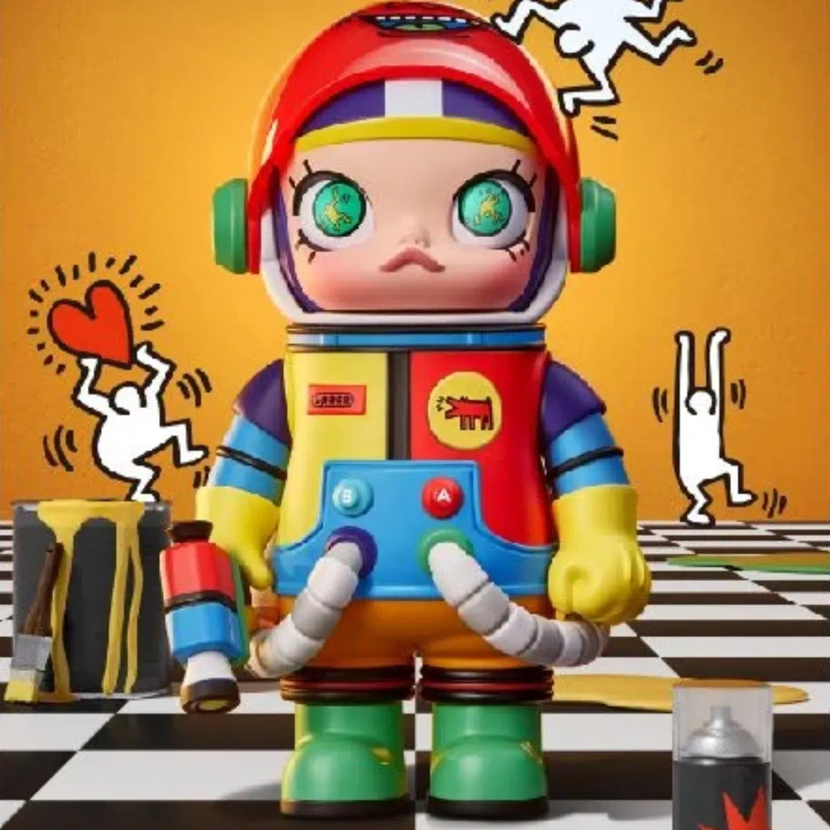 Mô Hình Đồ Chơi POP MART Mega Collection 100% Space Molly Series 1 6941448674887
