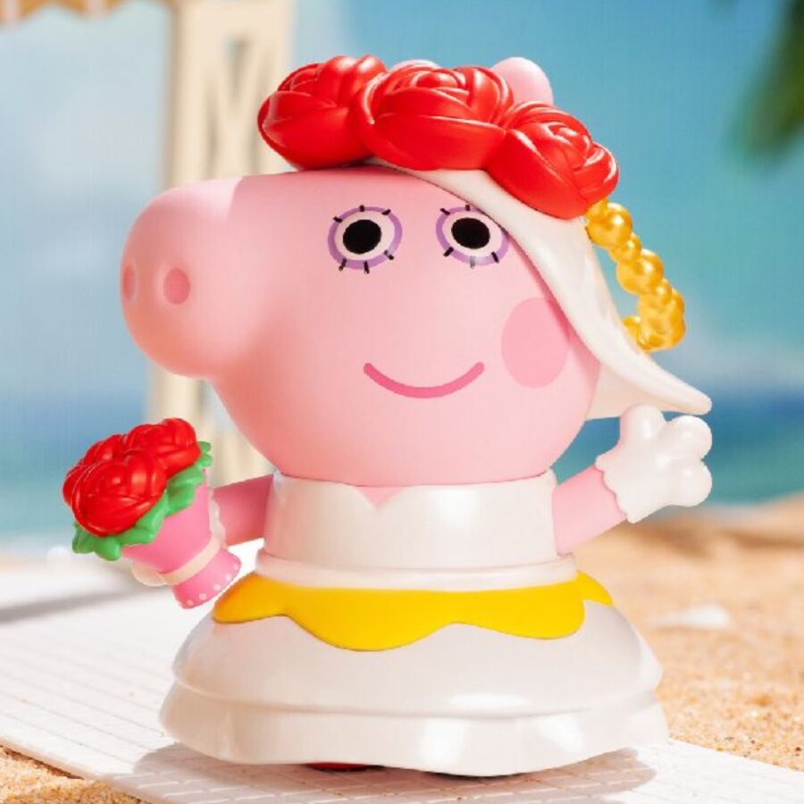 mô hình đồ chơi pop mart peppa pig - đám cưới vui nhộn 6941448656746