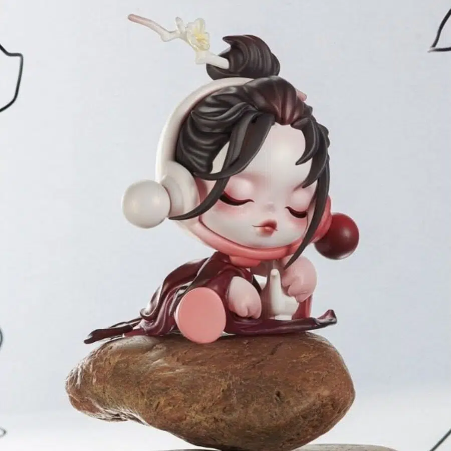 mô hình đồ chơi pop mart skullpanda the ink plum blossom 6941848238177