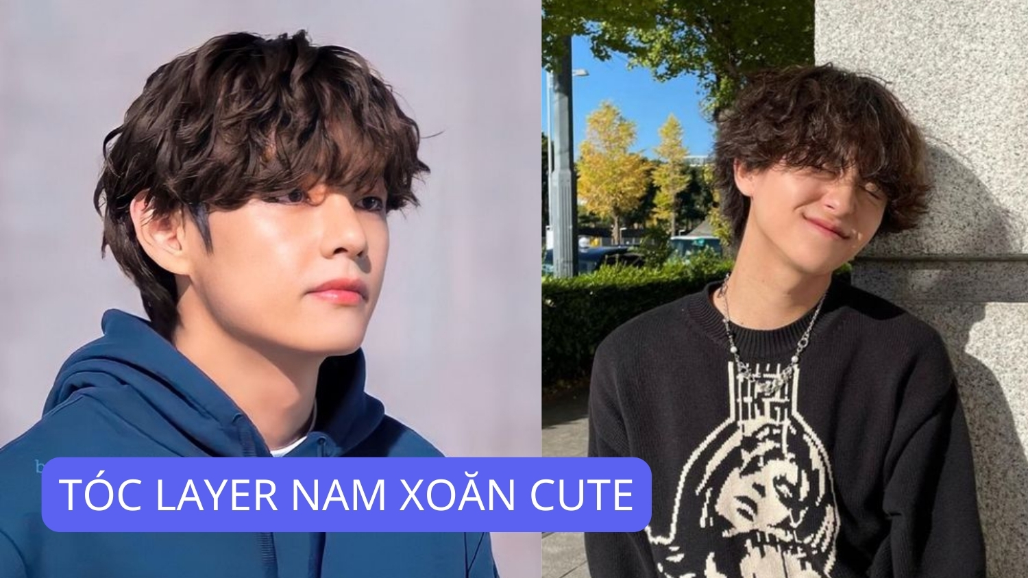 tóc layer nam xoăn cute