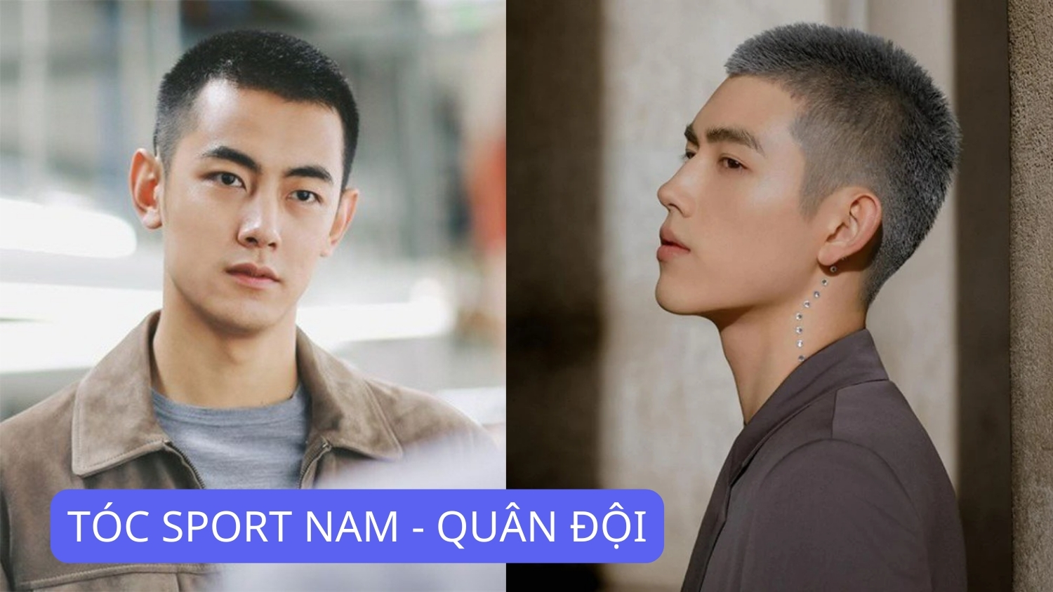 tóc sport nam - quân đội