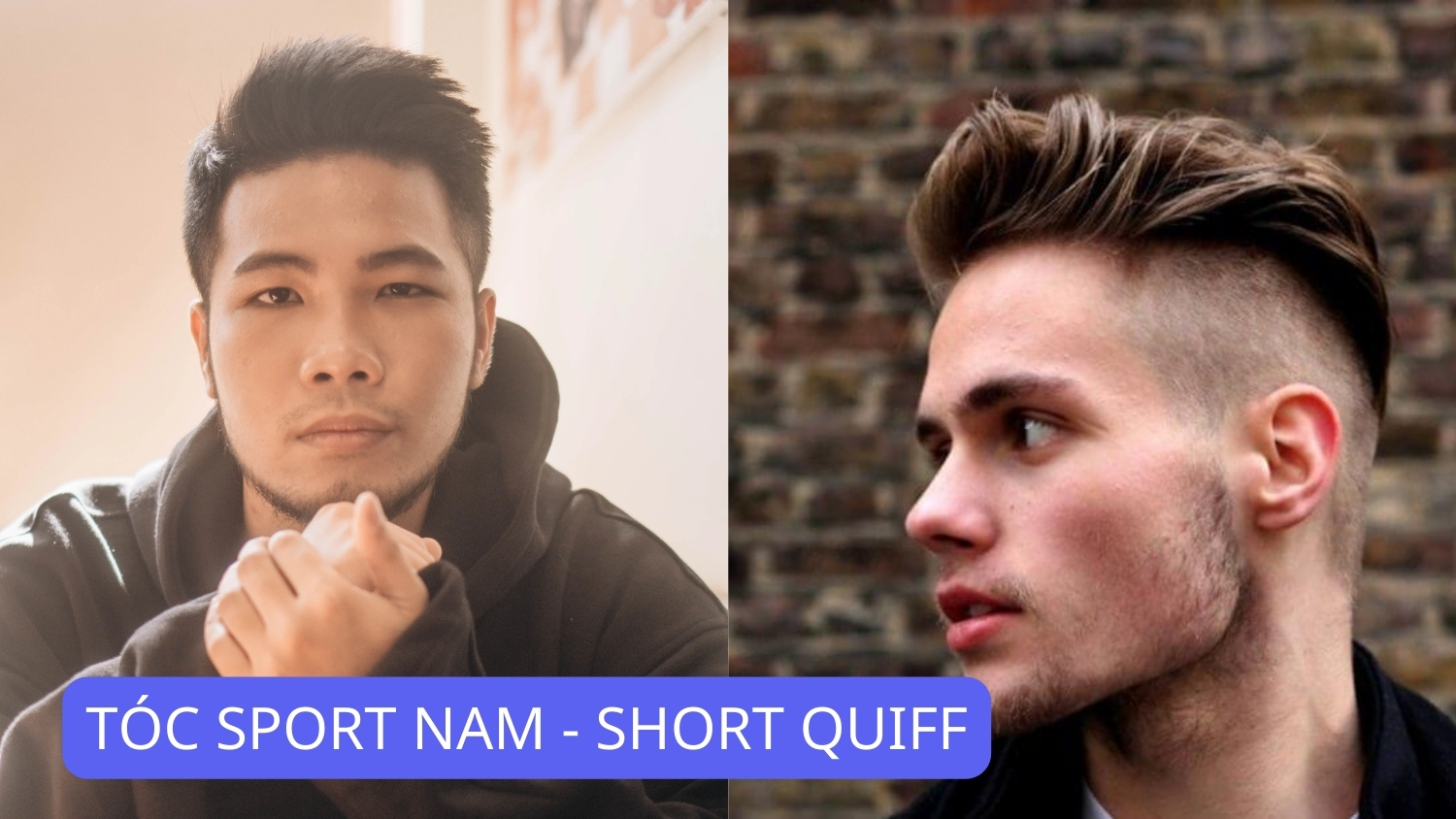 tóc sport nam - short quiff