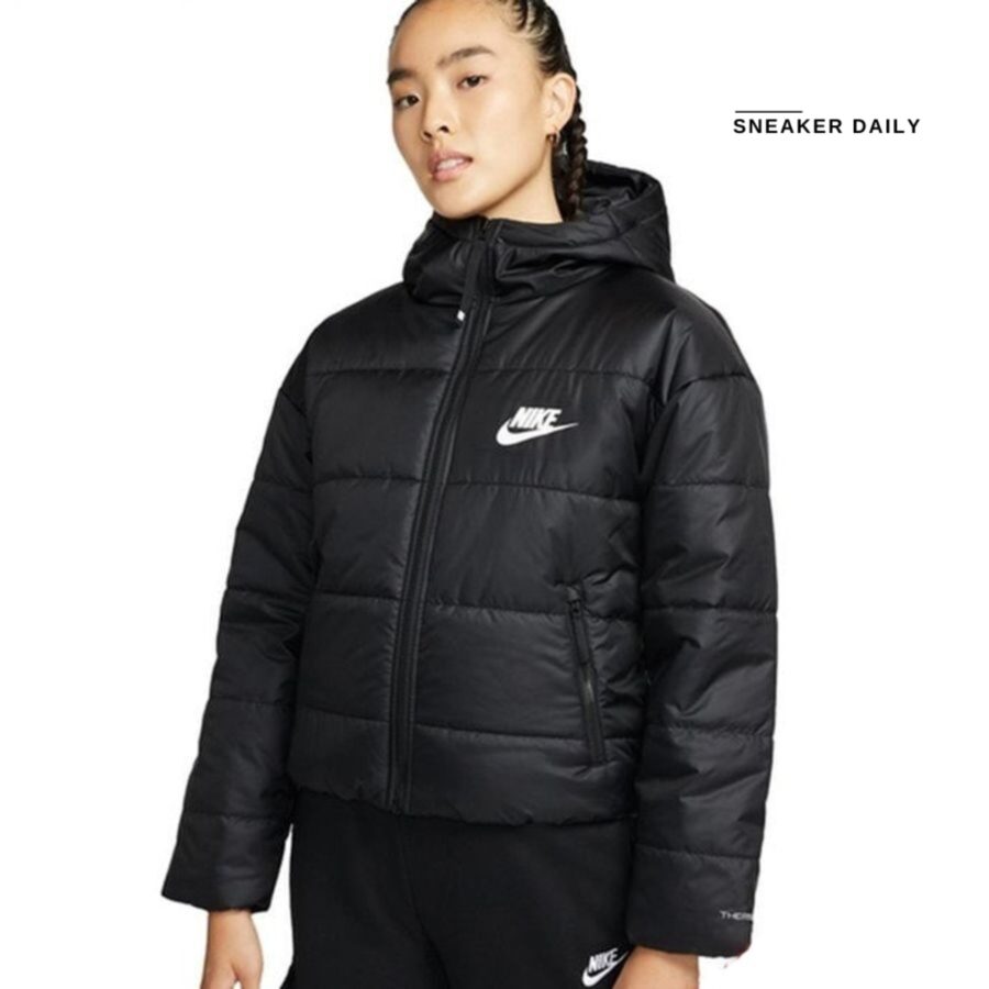 áo nike nsw therma-fit repel women's hooded jacket 'black' dj6996-010