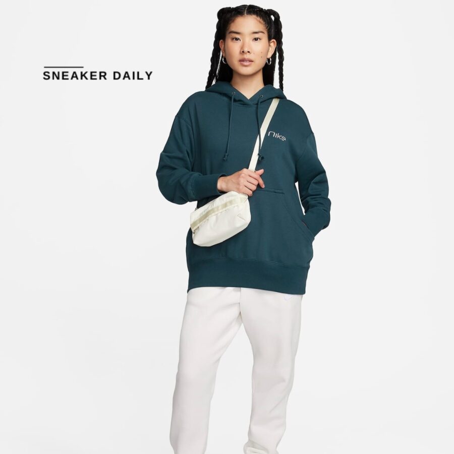 áo nike sportswear women's oversized pullover hoodie hj7026-399
