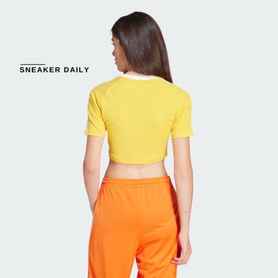 áo adidas 3-stripes baby tee - bold gold ip0660