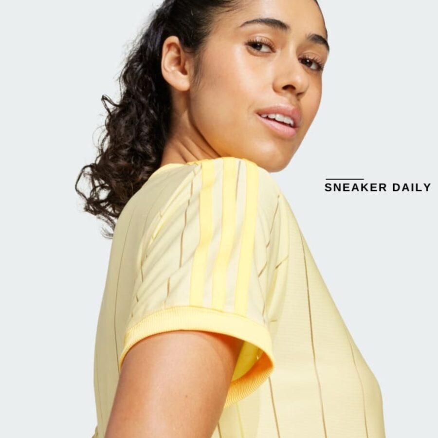 áo adidas 3-stripes tee - almost yellow it9869