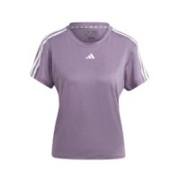 áo adidas aeroready train essentials 3-stripes tee - purple hz5692