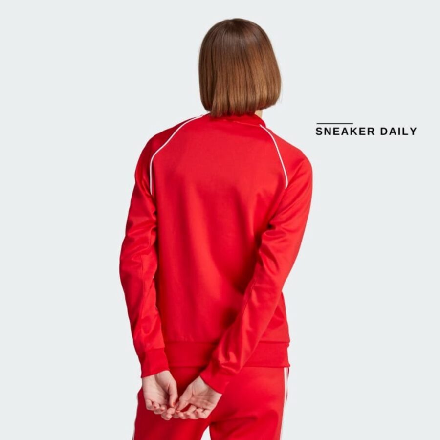 áo adidas adicolor classics oversized sst track top 'better scarlet' ik4032