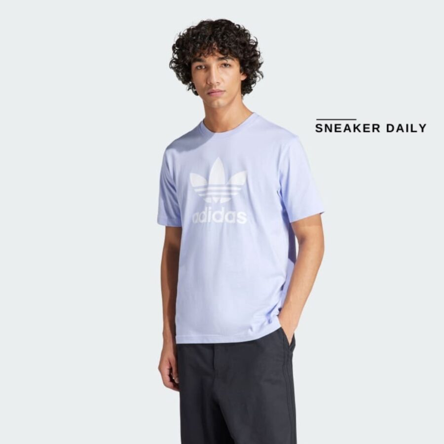 áo adidas adicolor trefoil tee - violet tone ir8001