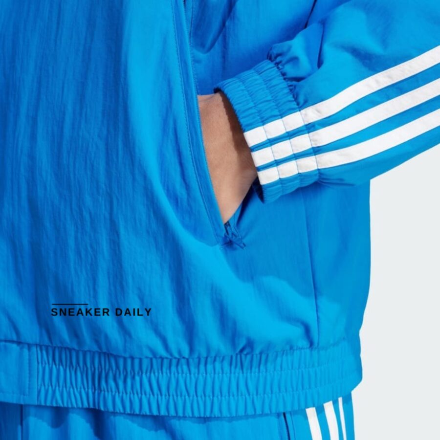 áo adidas adicolor woven firebird track top - blue it2496