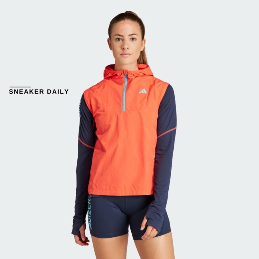 áo adidas adizero hafl-zip running vest 'bright red' im2135