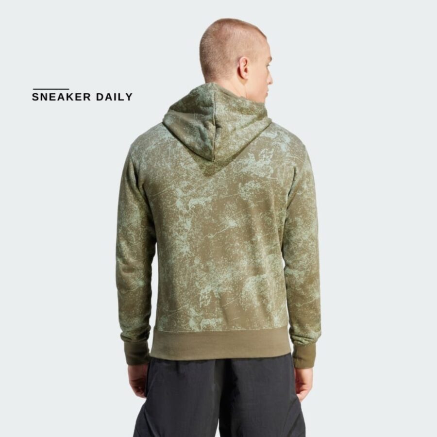 áo adidas adventure graphic hoodie 'olive strata' il5179