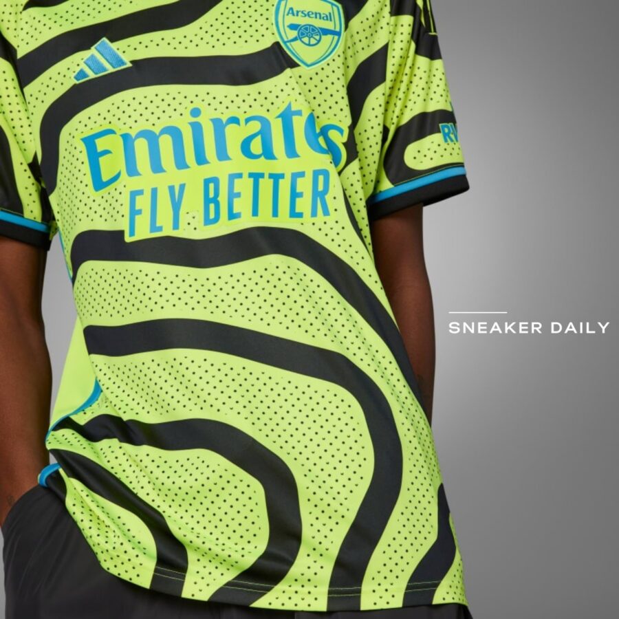 áo adidas arsenal 23/24 away jersey - yellow hr6927