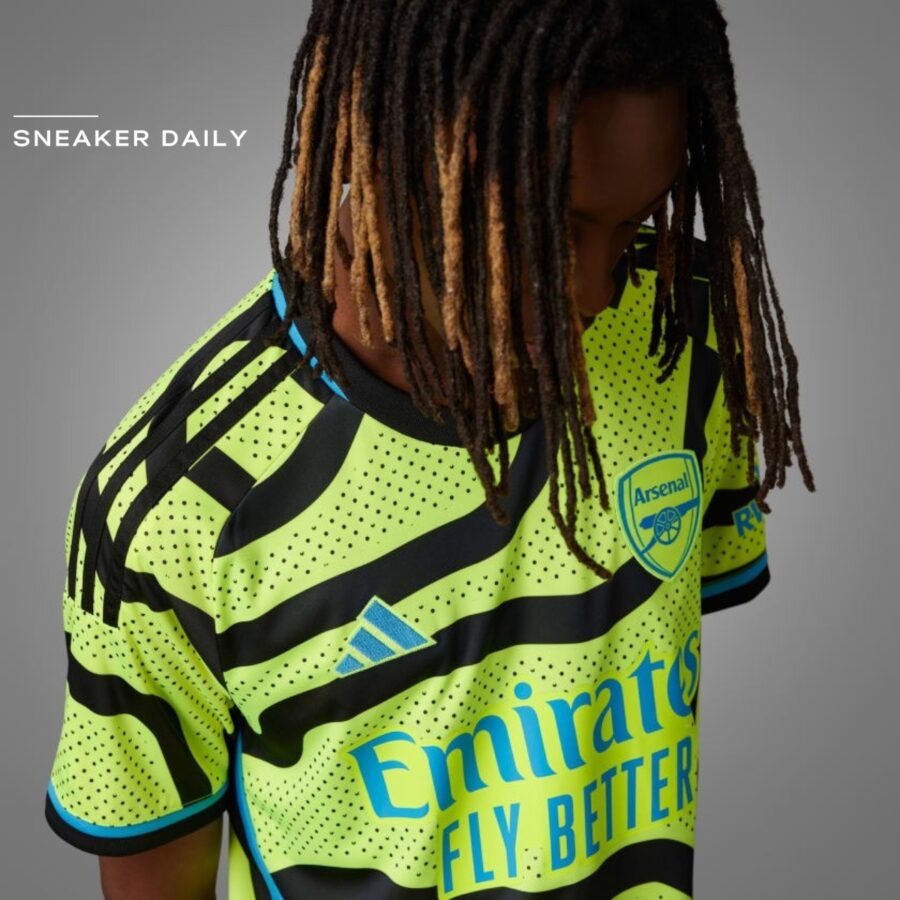 áo adidas arsenal 23/24 away jersey - yellow hr6927