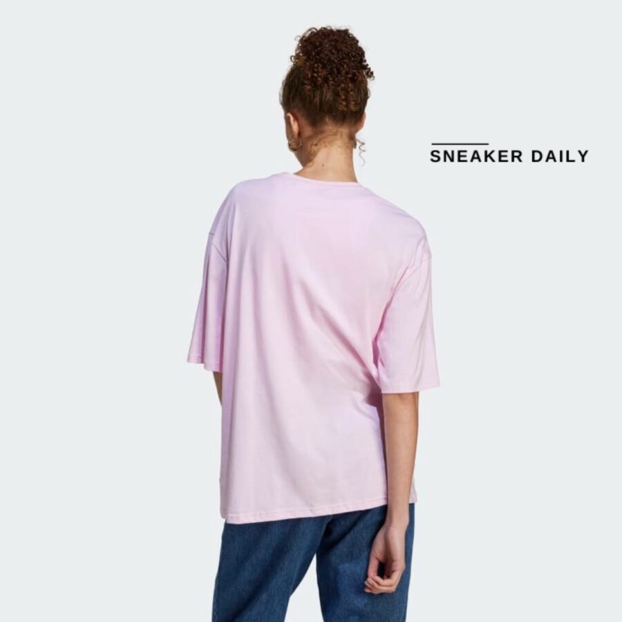 áo adidas boyfriend big logo essentials tee - pink ic9860