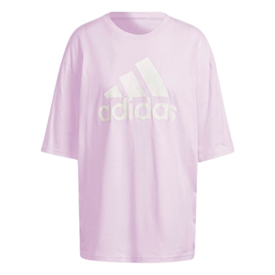 áo adidas boyfriend big logo essentials tee - pink ic9860