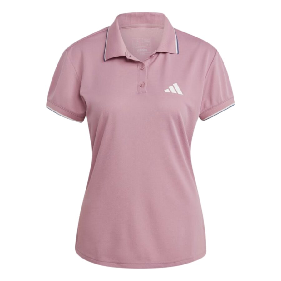 áo adidas clubhouse classic premium tennis polo shirt 'pink' ii8052