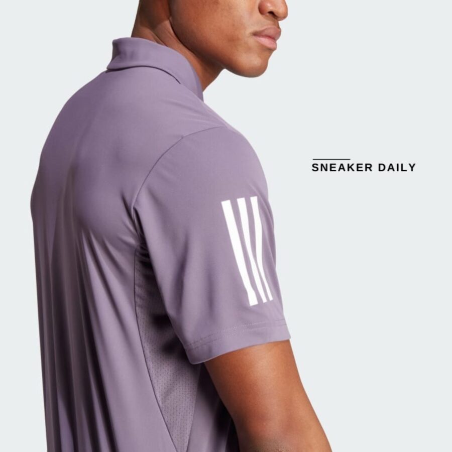 áo adidas clubhouse classic tennis polo shirt 'shadow violet' ij4873