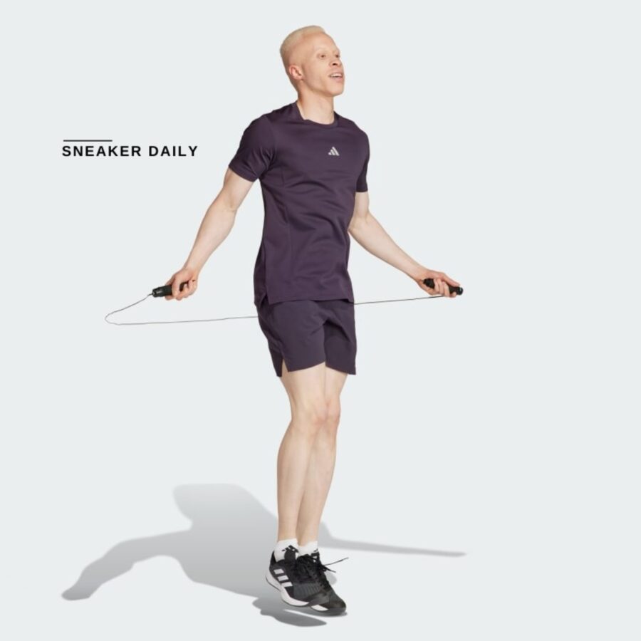 áo adidas designed for training hiit workout heat.rdy tee 'aurora black' ir7255