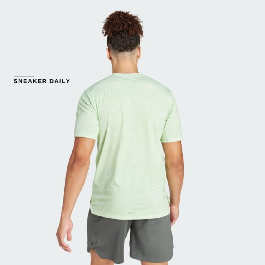 áo adidas designed for training hiit workout heat.rdy tee 'semi green spark' is3801