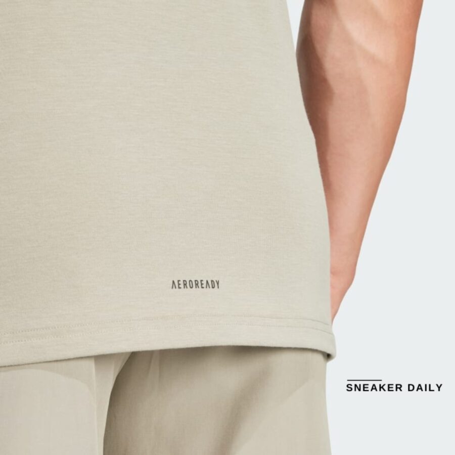 áo adidas designed for training workout tee 'silver pebble' is3817