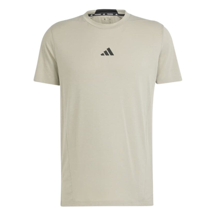 áo adidas designed for training workout tee 'silver pebble' is3817