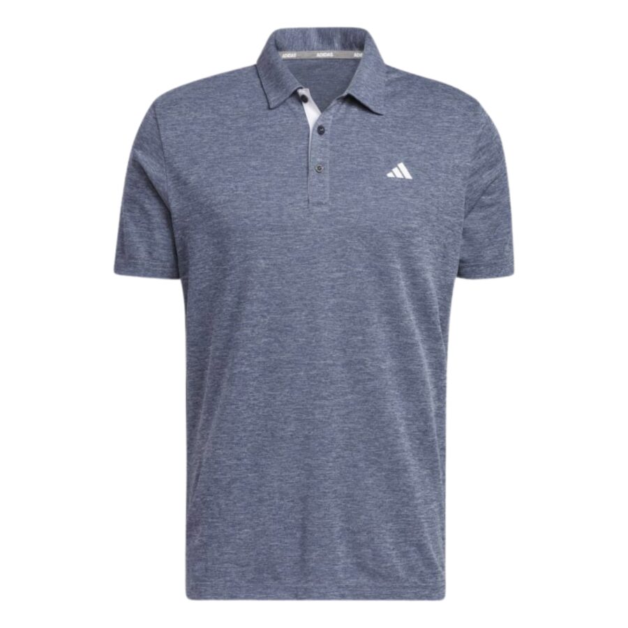 áo adidas drive heather golf polo shirt - blue ia5451