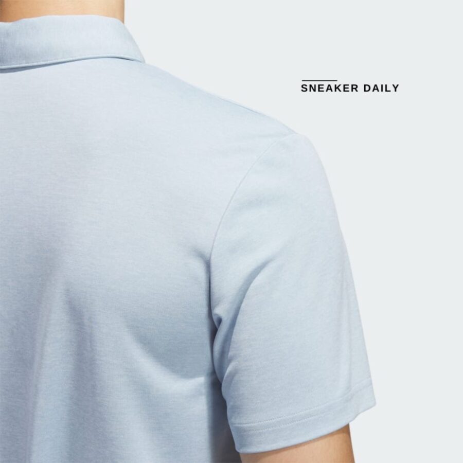 áo adidas drive heather golf polo shirt - wonder blue mel ij0181