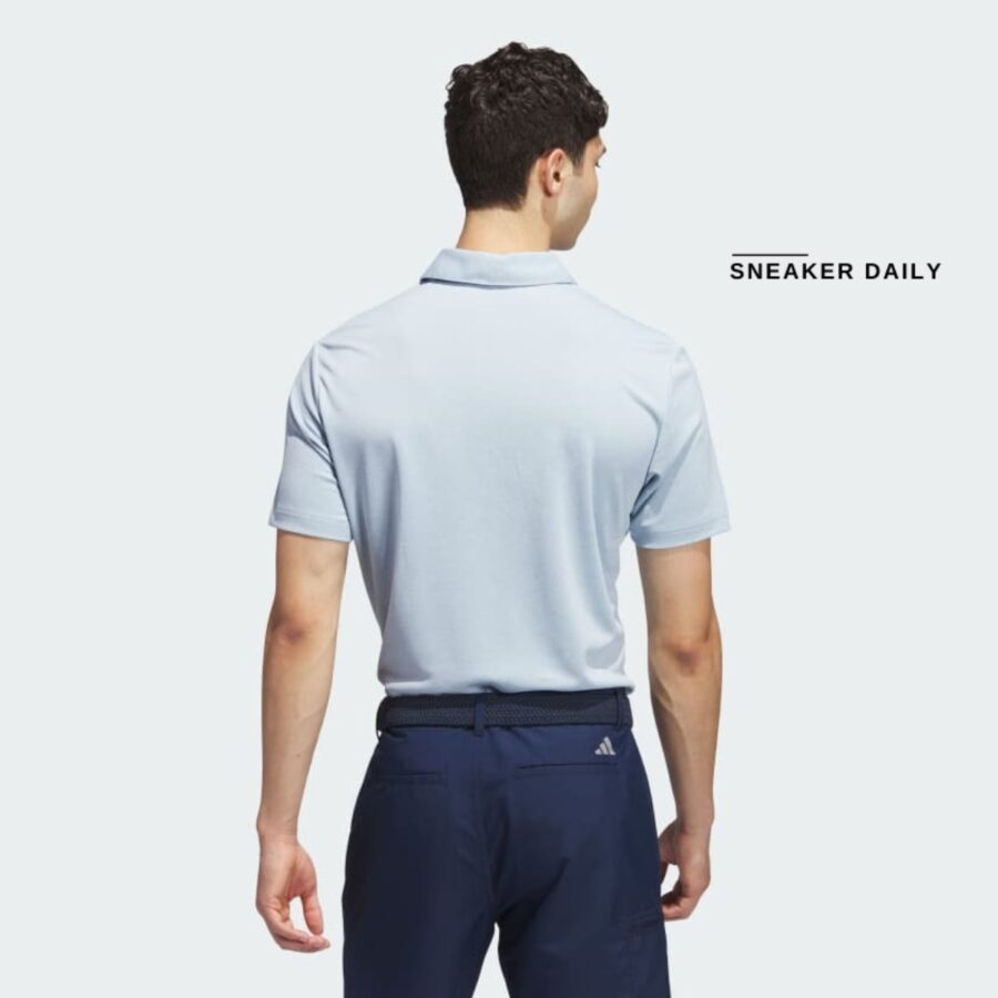 áo adidas drive heather golf polo shirt - wonder blue mel ij0181