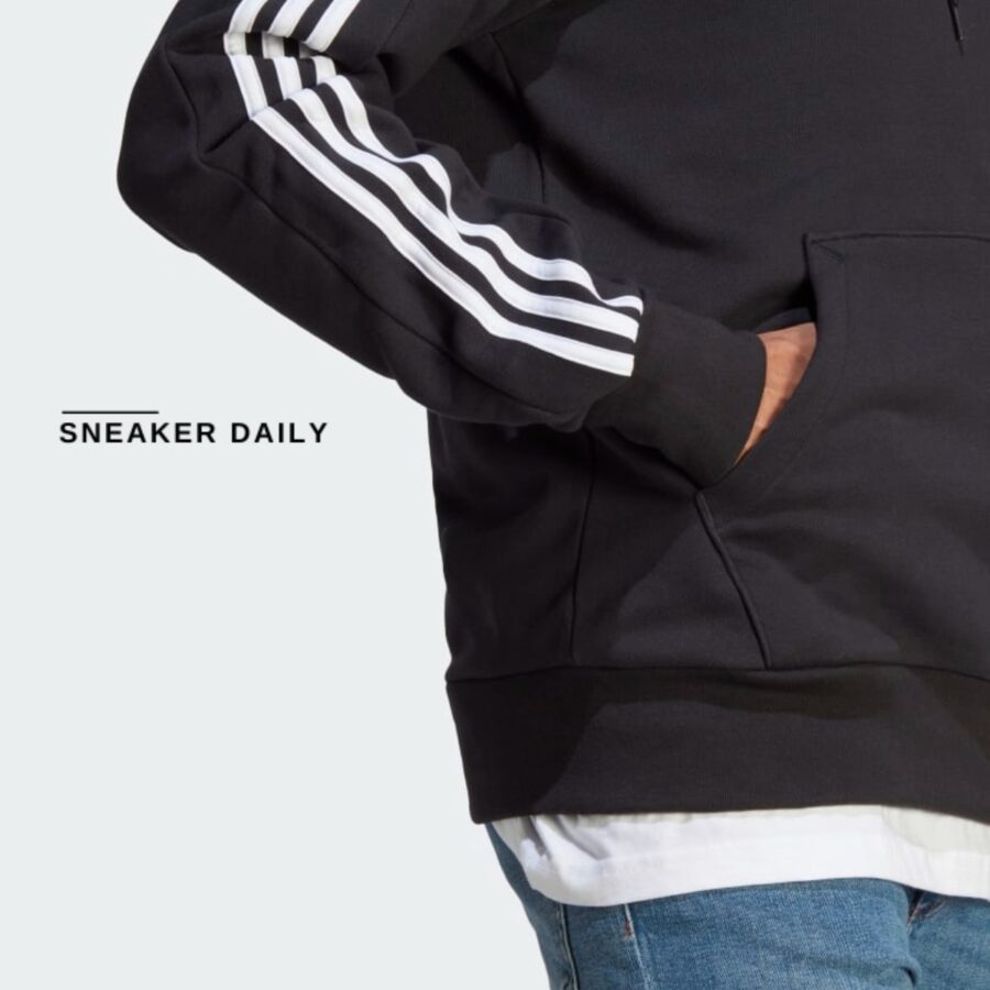 áo adidas essentials french terry 3-stripes hoodie ic0435
