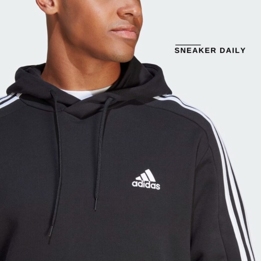 áo adidas essentials french terry 3-stripes hoodie ic0435