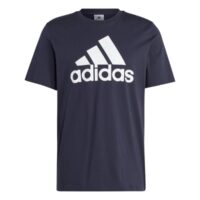 áo adidas essentials single jersey big logo tee - blue ic9348