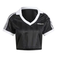 áo adidas football crop top 'black' ir9780