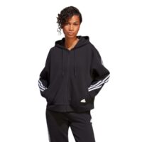 áo adidas future icons 3-stripes full-zip hoodie - black ht4715