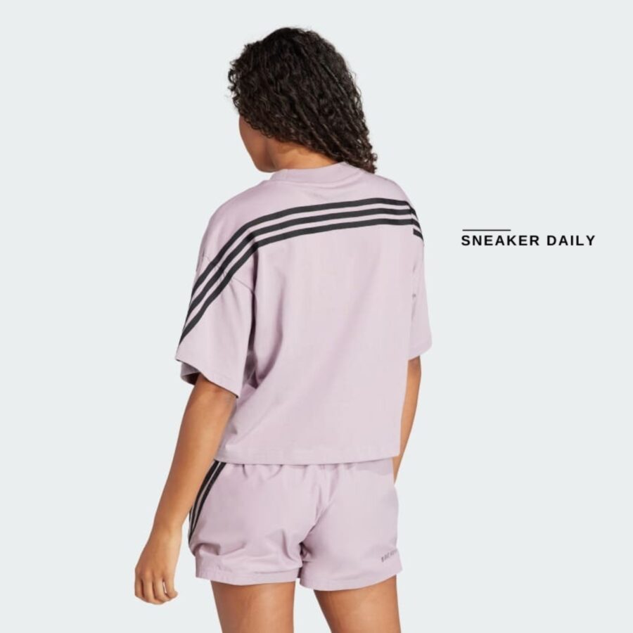 áo adidas future icons 3-stripes tee 'preloved fig' is3613