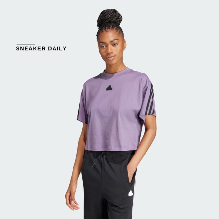 áo adidas future icons 3-stripes tee 'shadow violet' il3065