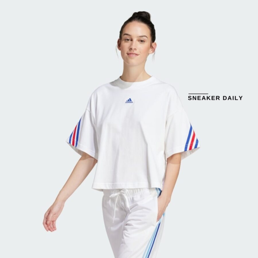 áo adidas future icons 3-stripes tee 'white' is3236
