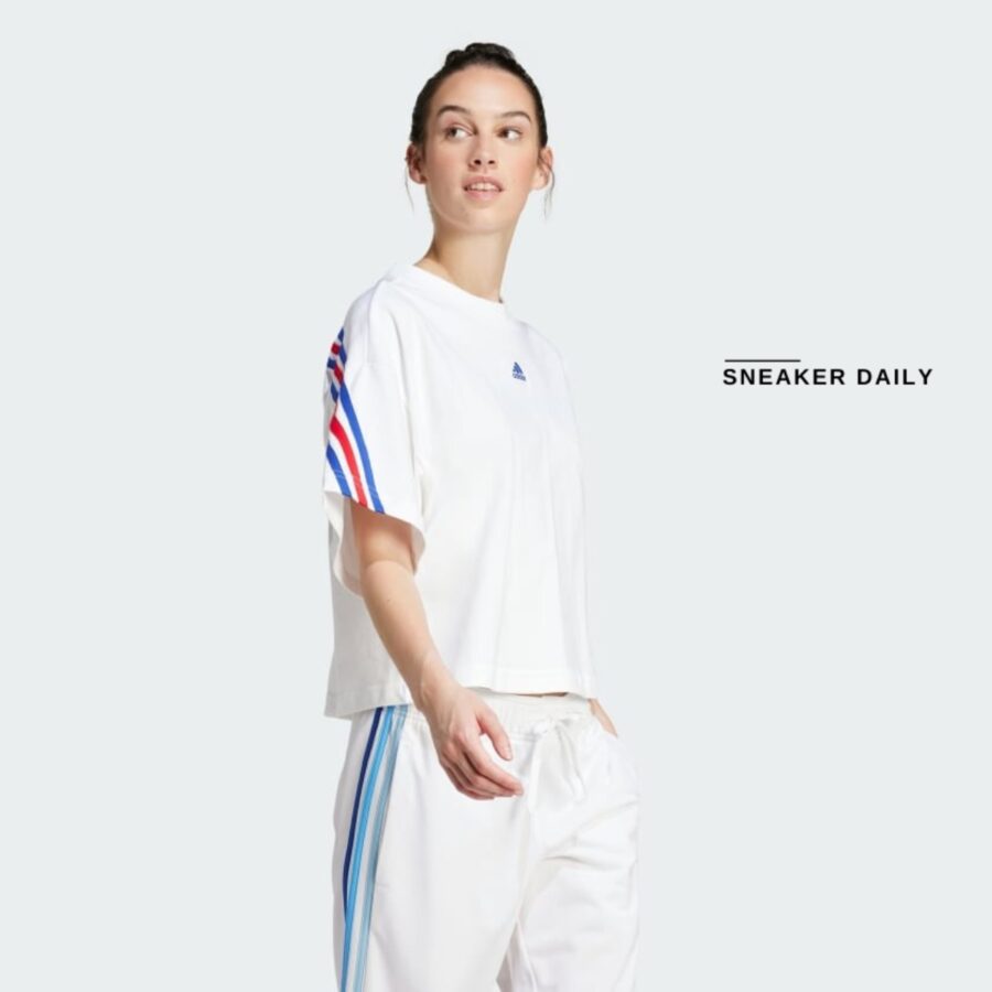 áo adidas future icons 3-stripes tee 'white' is3236