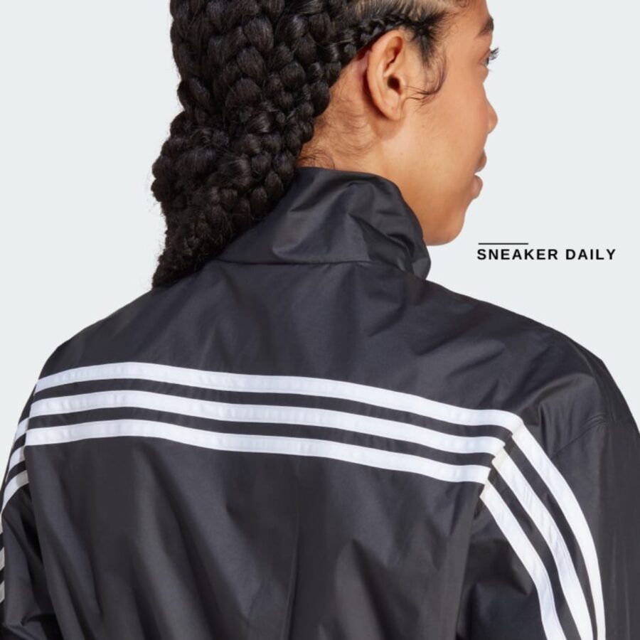 áo adidas future icons 3-stripes woven quarter zip jacket - black ib4153