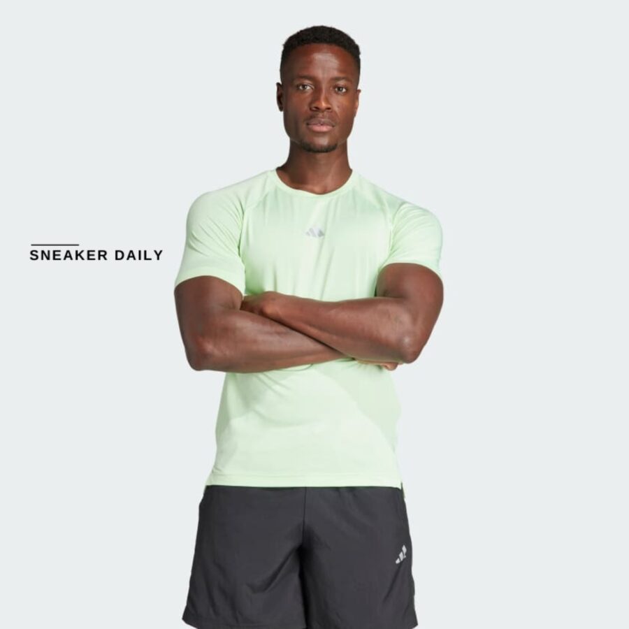 áo adidas gym+ training tee 'semi green spark' ir5874