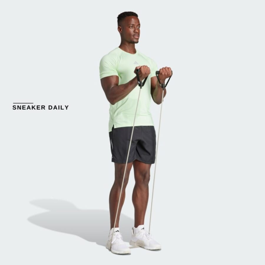 áo adidas gym+ training tee 'semi green spark' ir5874