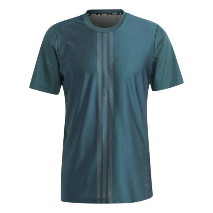 áo adidas hiit workout 3-stripes tee - arctic night ij9115