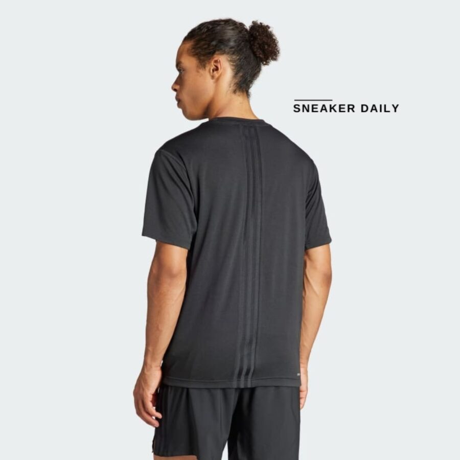 áo adidas hiit workout 3-stripes tee 'black' il7128